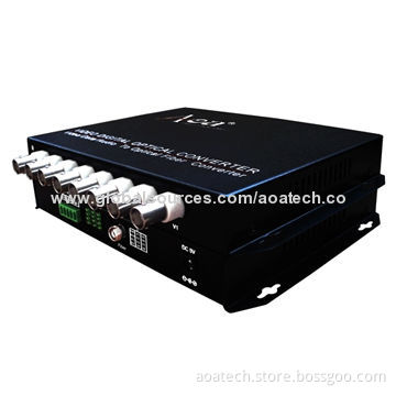 Optical Video Converter, 8-channel Digital Video, 1-channel Data to Optical FiberNew